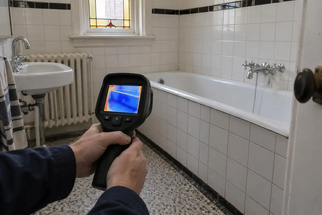Lekdetectie Almere – onderzoek in een badkamer van een oudere woning