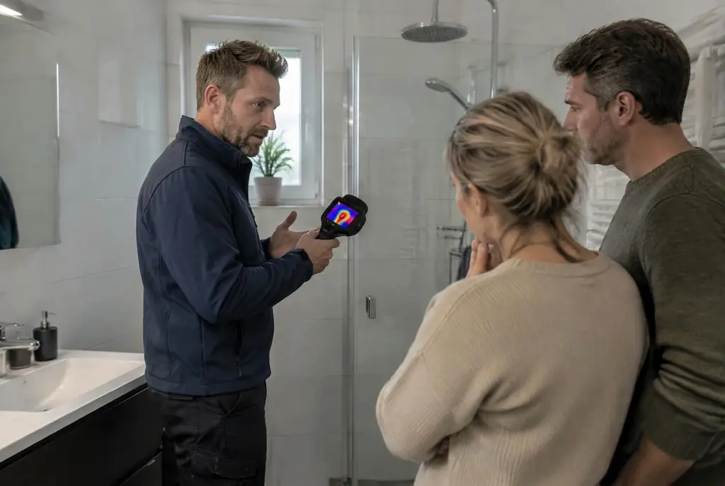Lekdetectie Almere – specialist legt bevindingen uit aan bewoner